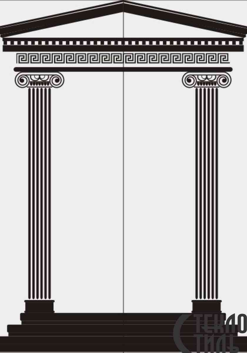 Древнегреческая колонна вектор